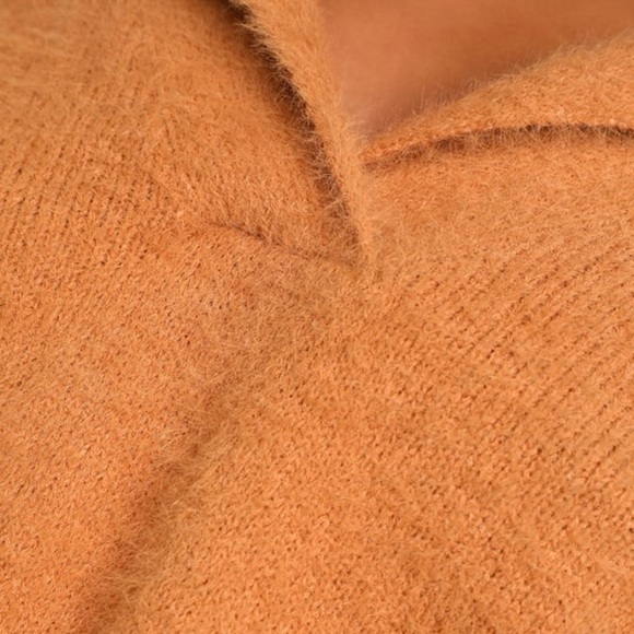 Lulus Cozy Delights Camel Eyelash Knit Sweater - Picture 5 of 10